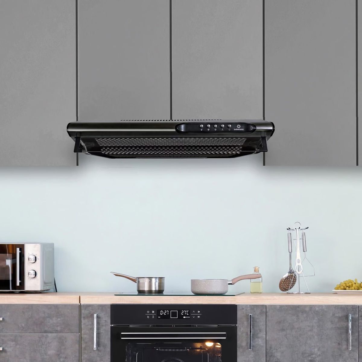 INDURAMA - Campana Extractora Indurama 60cm CEI 602NE Negro