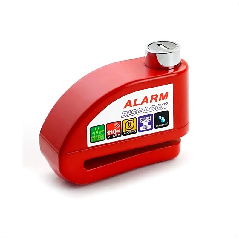 KMASTER - Candado de Disco con Alarma Kmaster para Motocicleta Bicicleta