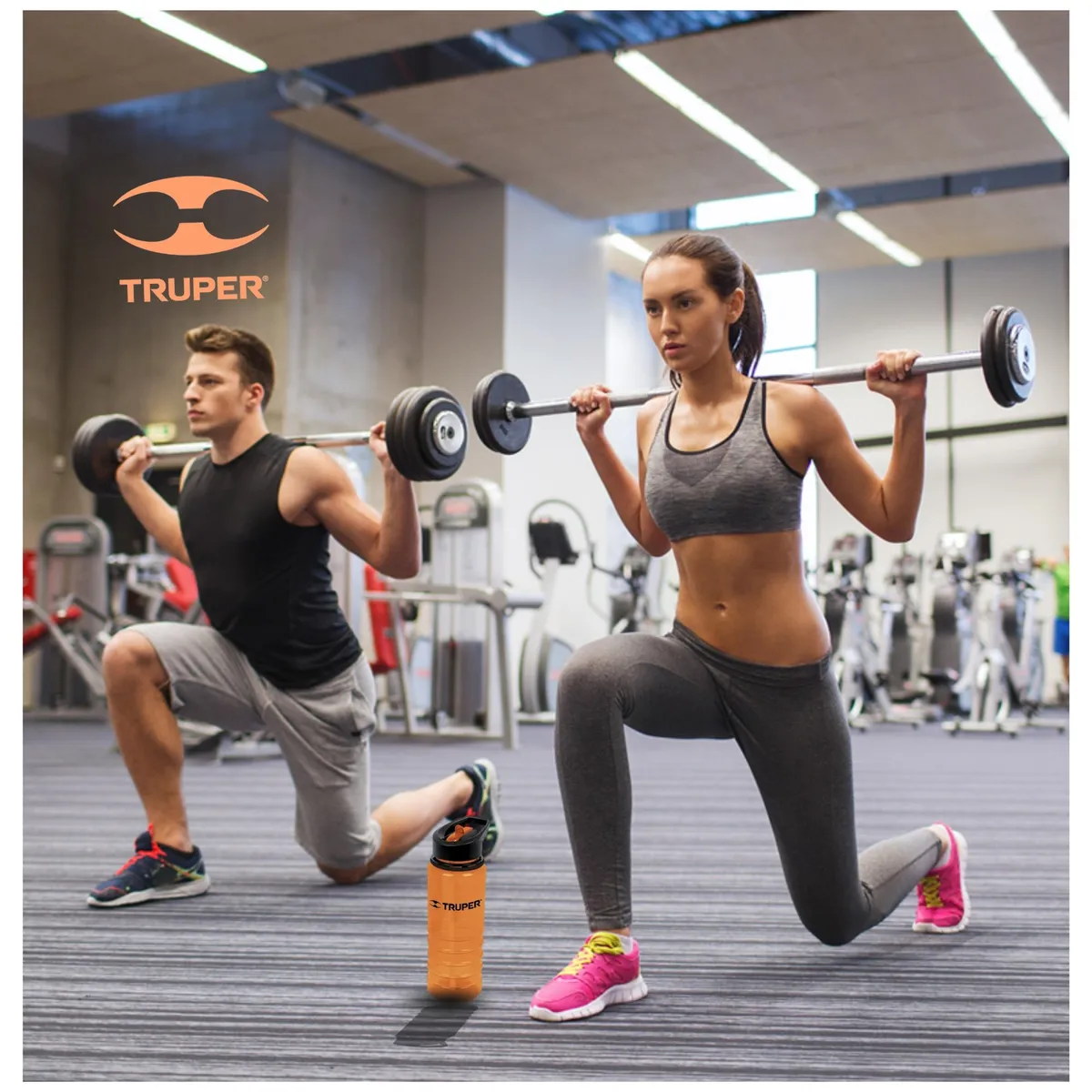 TRUPER - Combo Silla de playa camping plegable sombrilla cooler