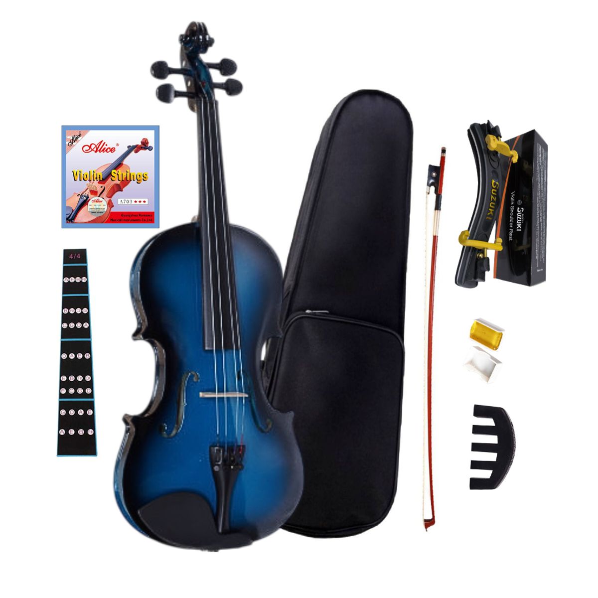 GENERICO - Combo violín estudiante Di Luthier Blue 4.4