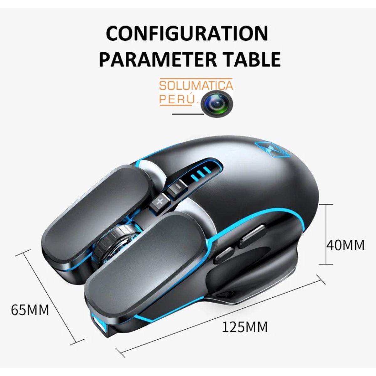 OEM - Mouse Gamer Inalambrico - Recargable Para Windows y Macbook