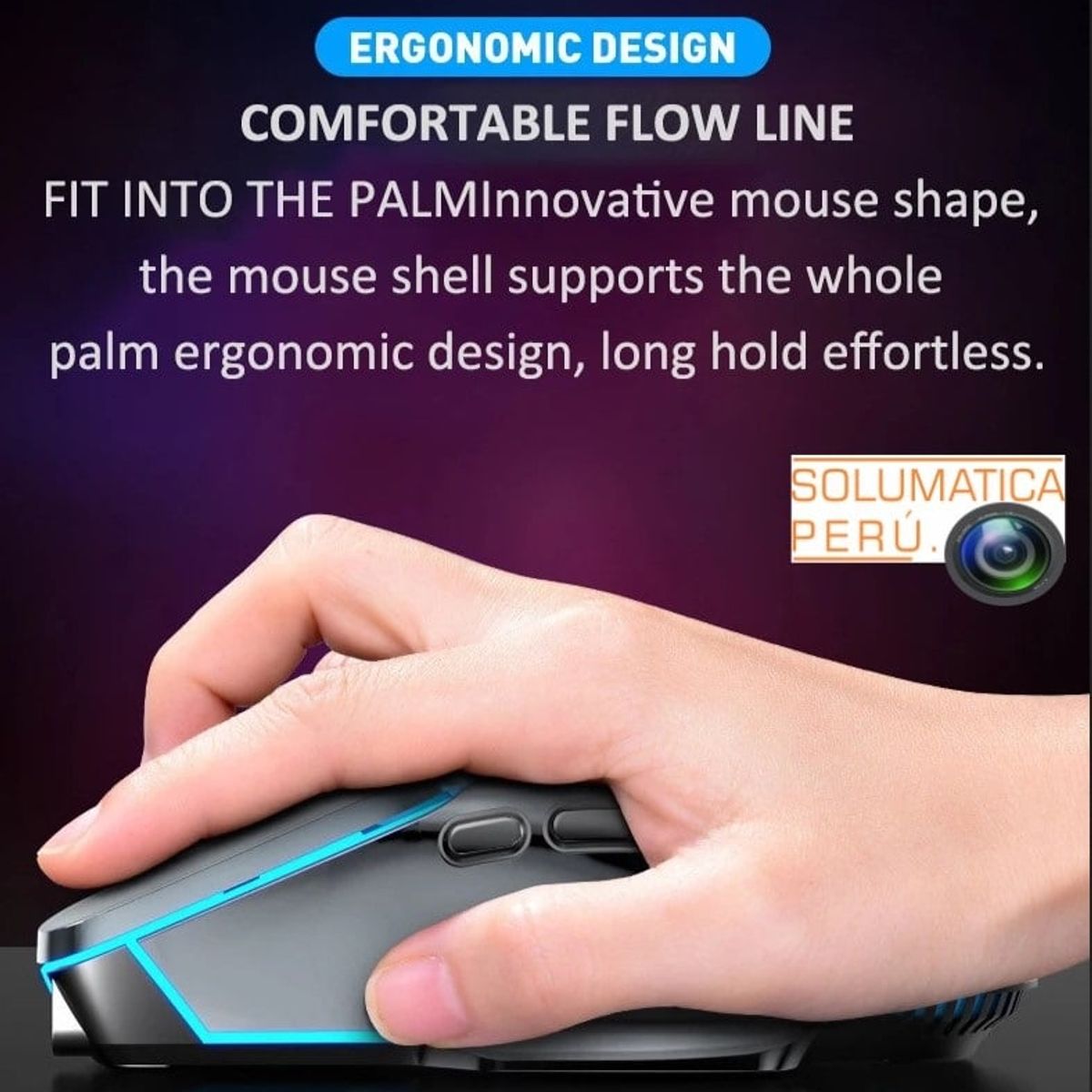 OEM - Mouse Gamer Inalambrico - Recargable Para Windows y Macbook