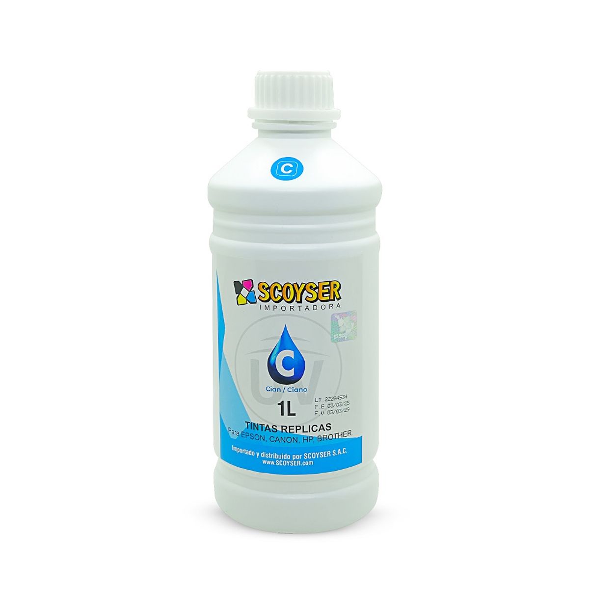 SCOYSER - Tinta Compatible Scoyser Litro Uv Cyan