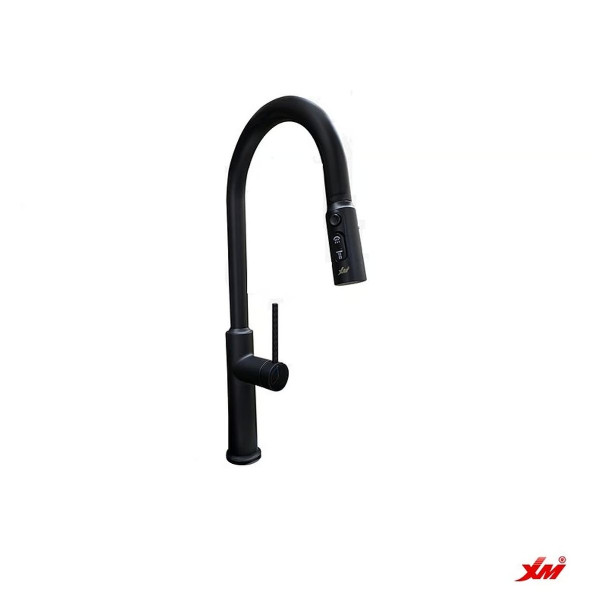 XM - Monomando para Cocina en Metal Pesado Negro Mate