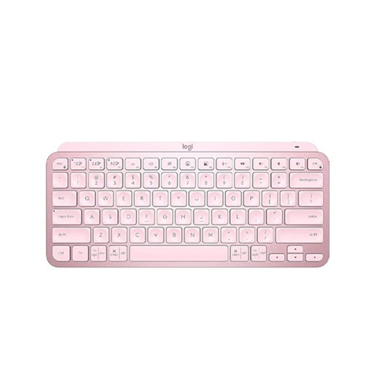 LOGITECH - Teclado Bluetooth iluminado Logitech MX KEYS MINI Rosa