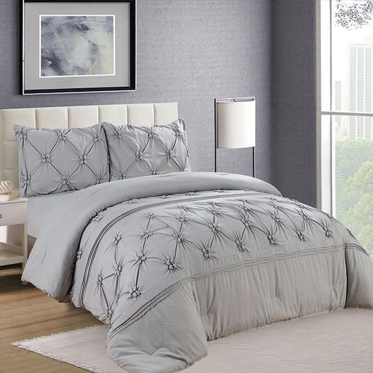 CASATEX - Edredón Queen + Juego de Sábanas 100% Algodón - 5 Piezas