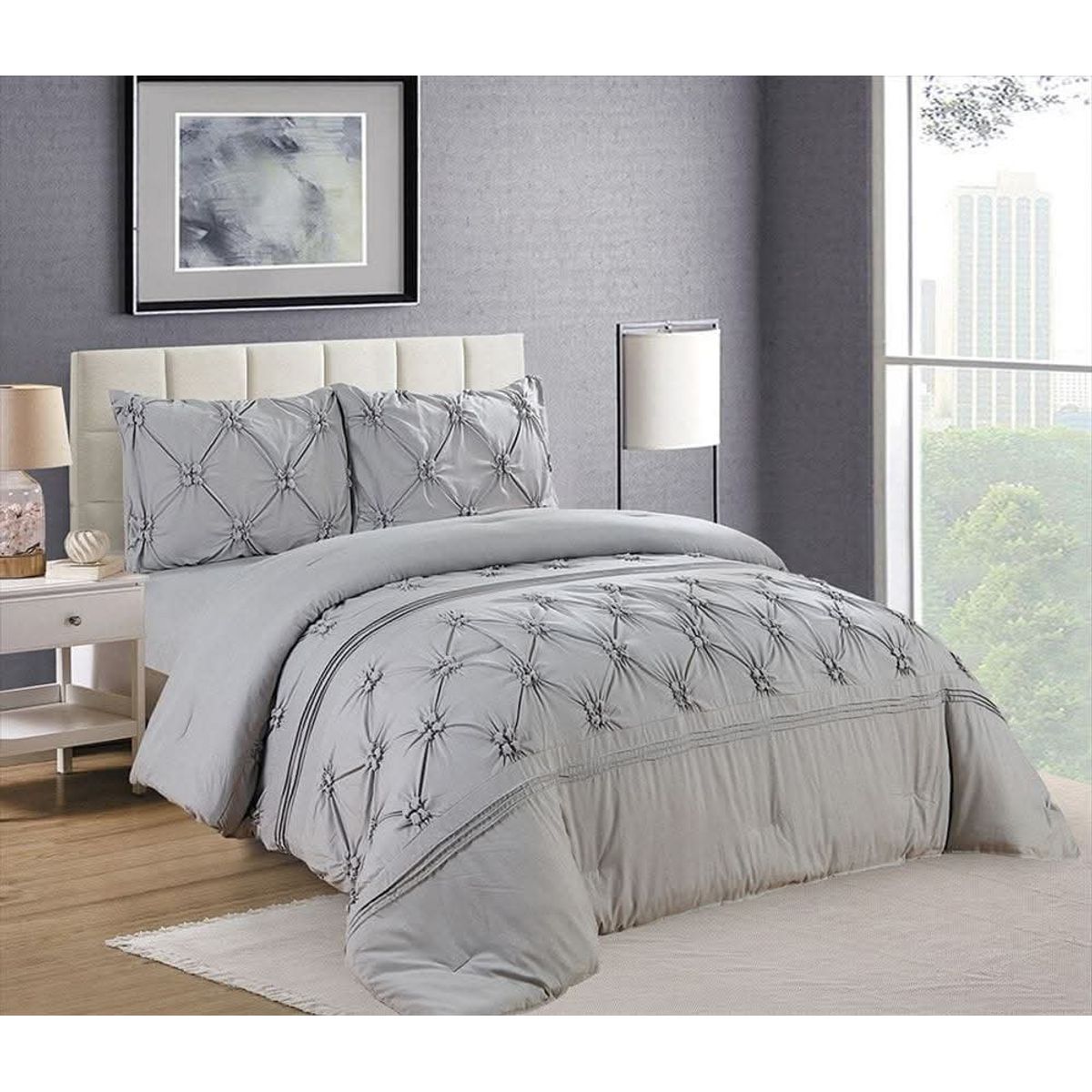 CASATEX - Edredón Queen + Juego de Sábanas 100% Algodón - 5 Piezas