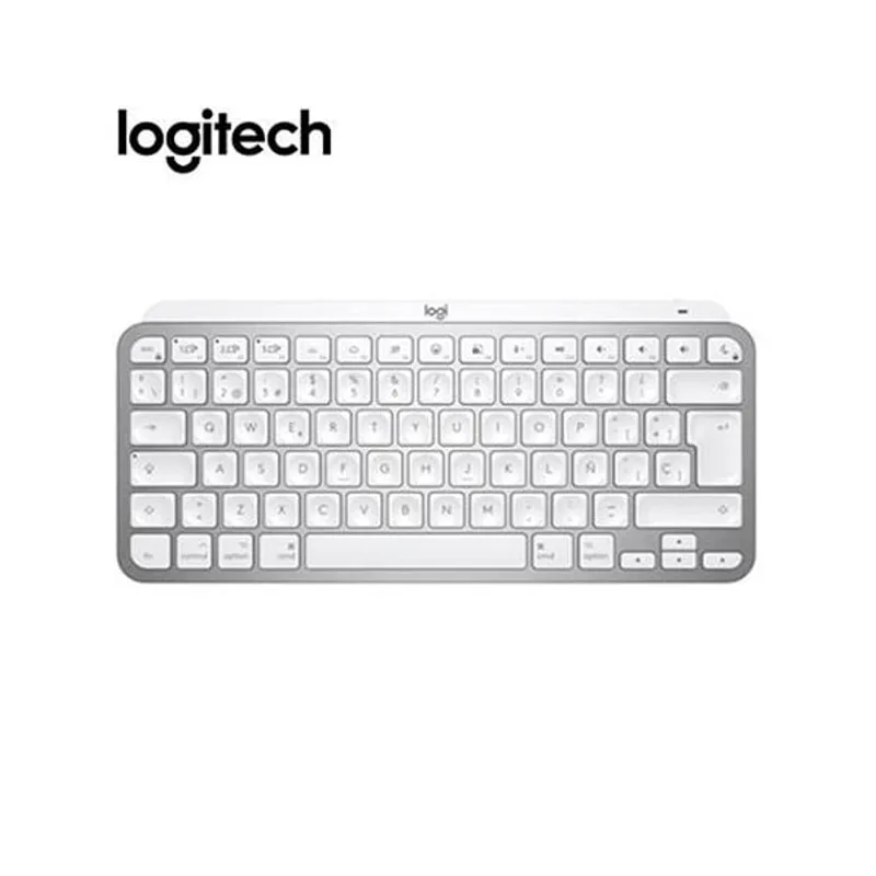 LOGITECH - Teclado Bluetooth iluminado Logitech MX KEYS MINI Gris Pálido
