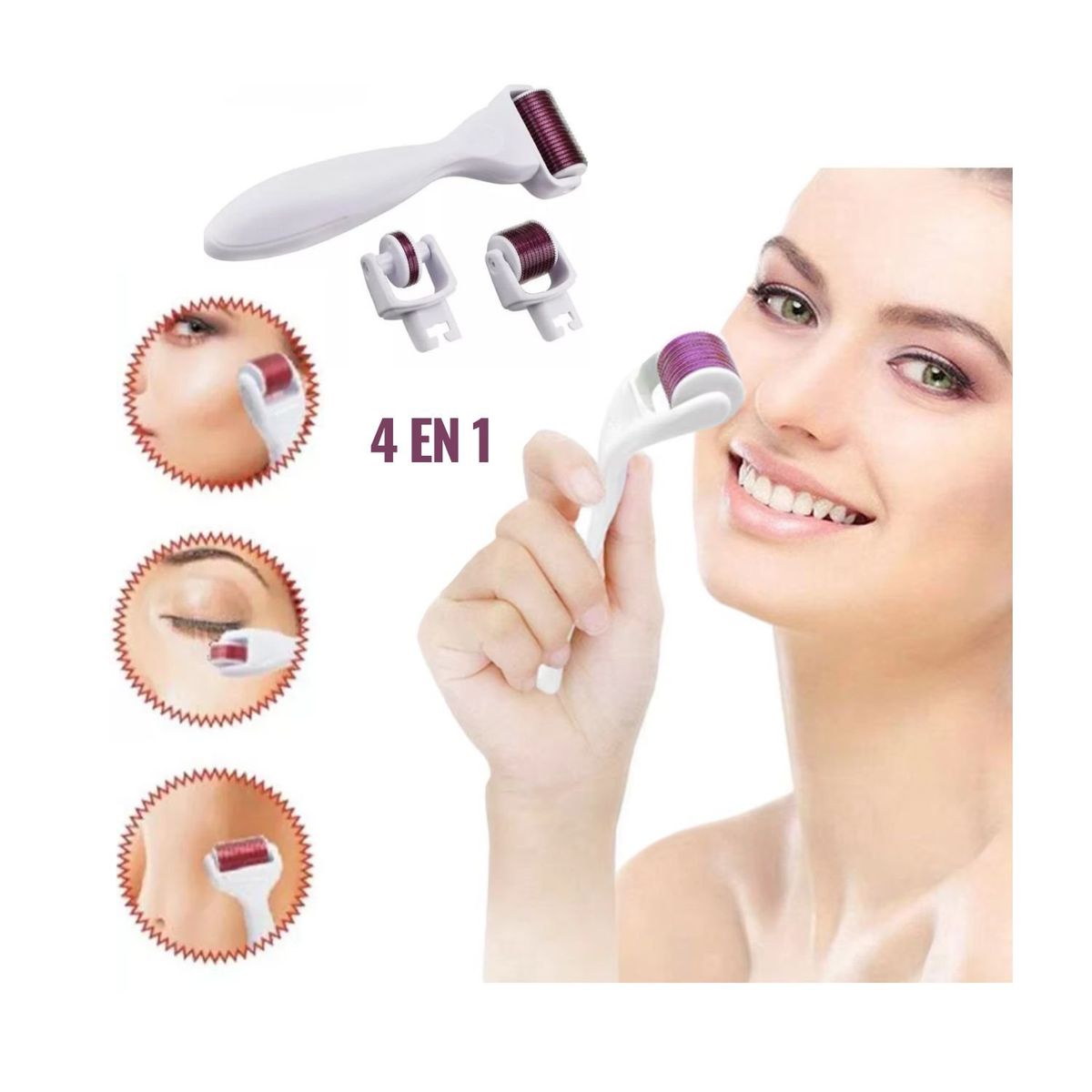 OEM - Set de Rodillo Derma Roller 4 en 1