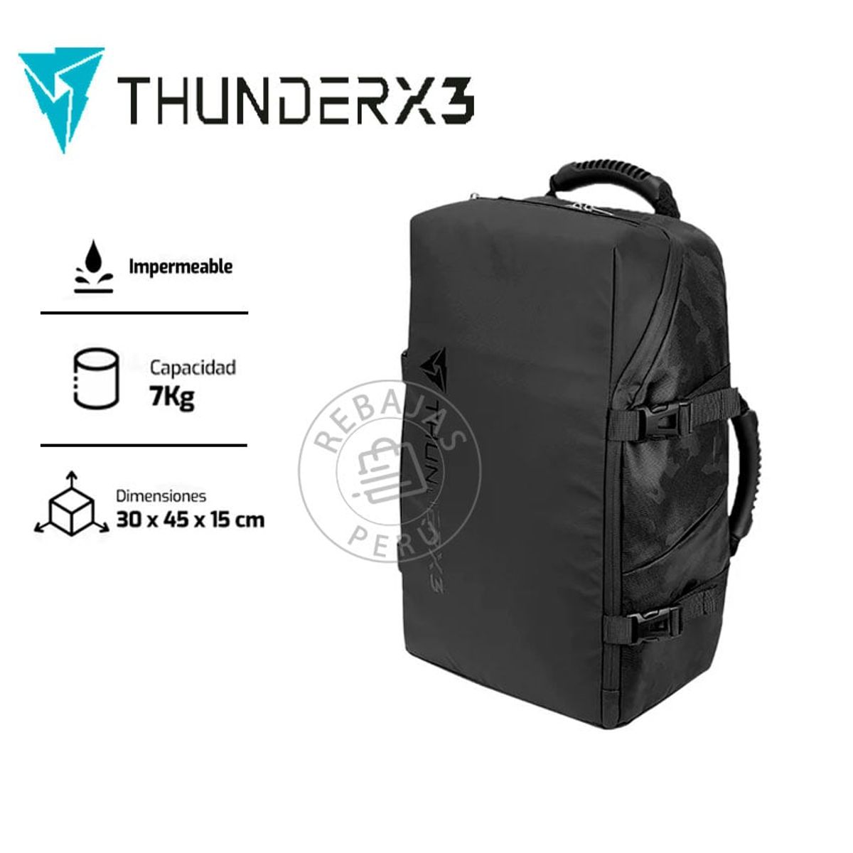 THUNDERX3 - Mochila Gamer ThunderX3 para Laptop 156 Resistente y Ergonómica