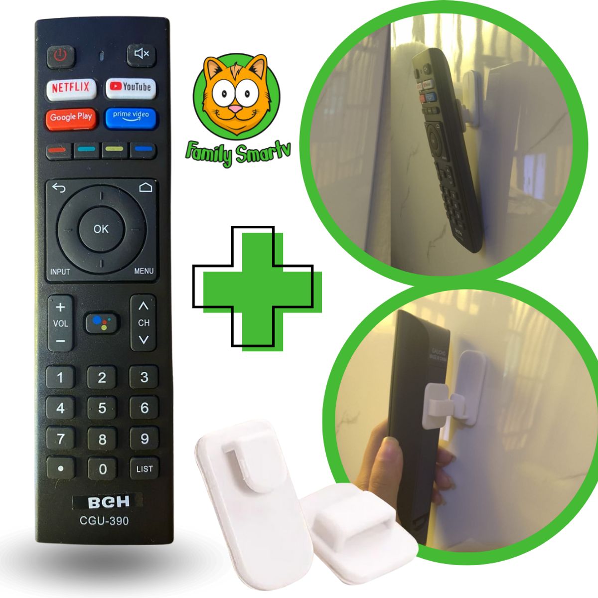 GENERICO - Control Remoto para Bgh Version 2024 + soporte