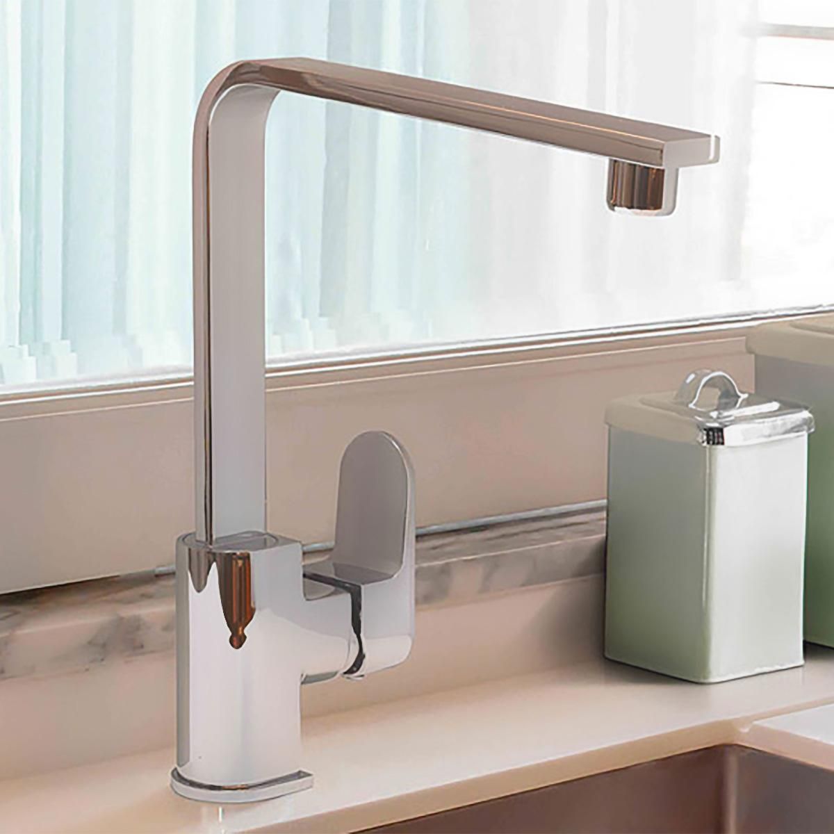 TREBOL - Monocomando para Cocina en Bronce Cromado Trebol