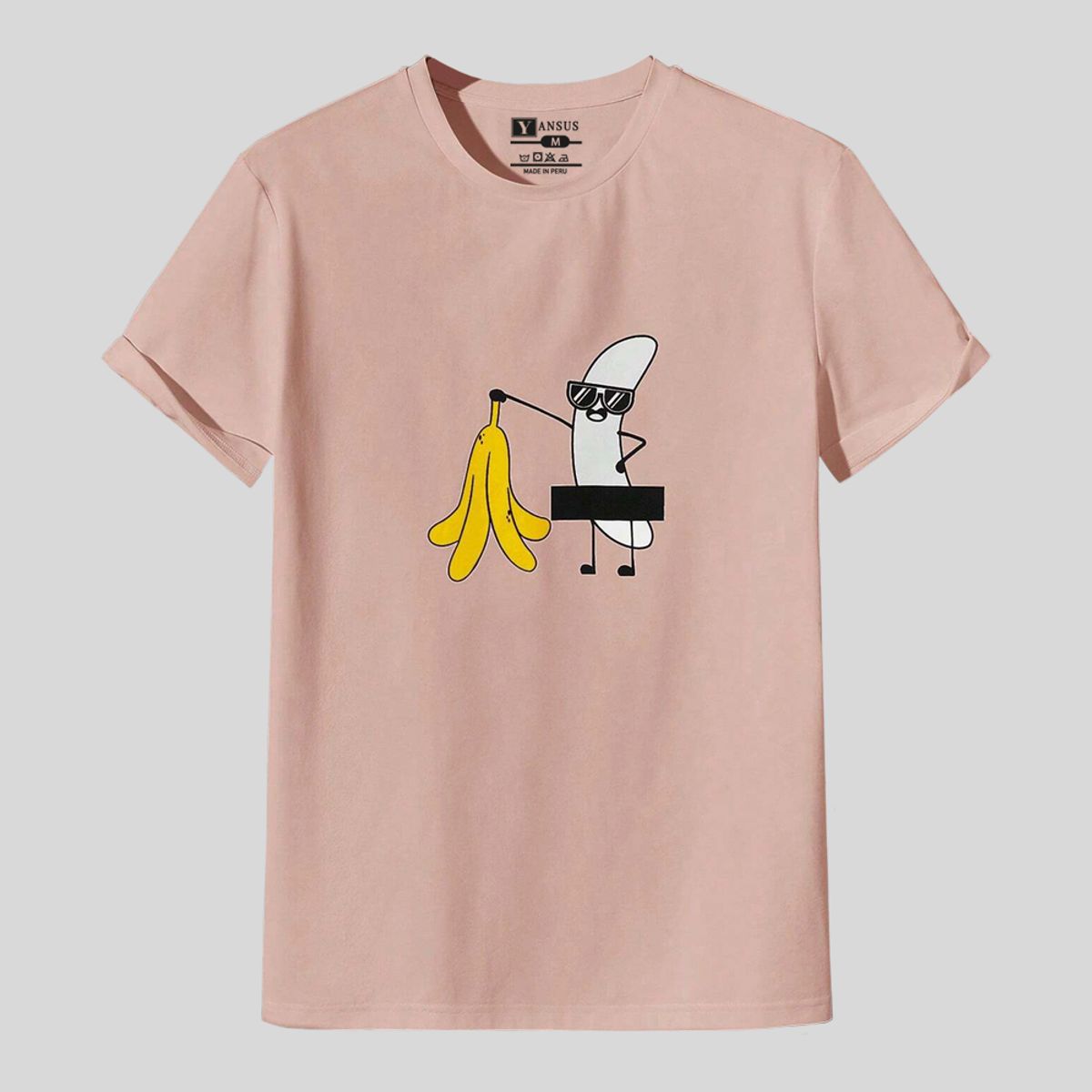 YANSUS - Polo Hombre Yansus Estampado Plátano