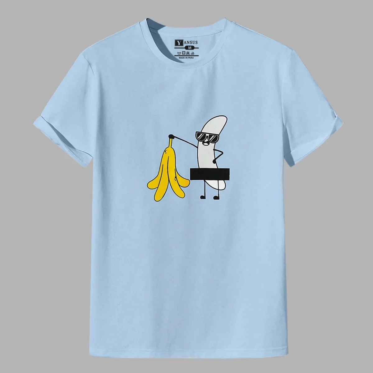 YANSUS - Polo Hombre Yansus Estampado Plátano