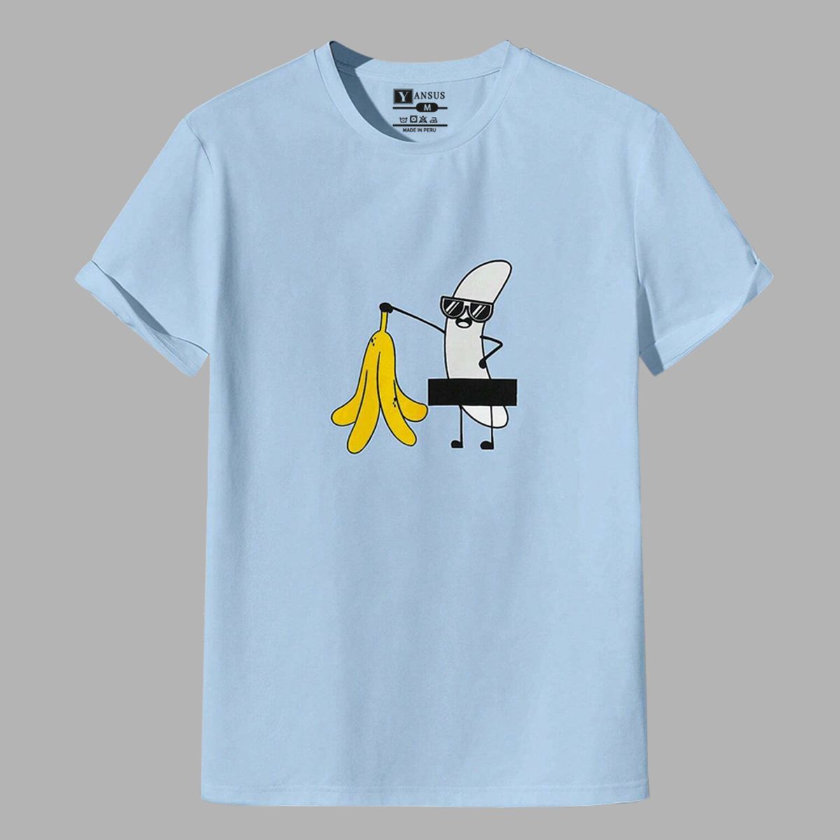 YANSUS - Polo Hombre Yansus Estampado Plátano