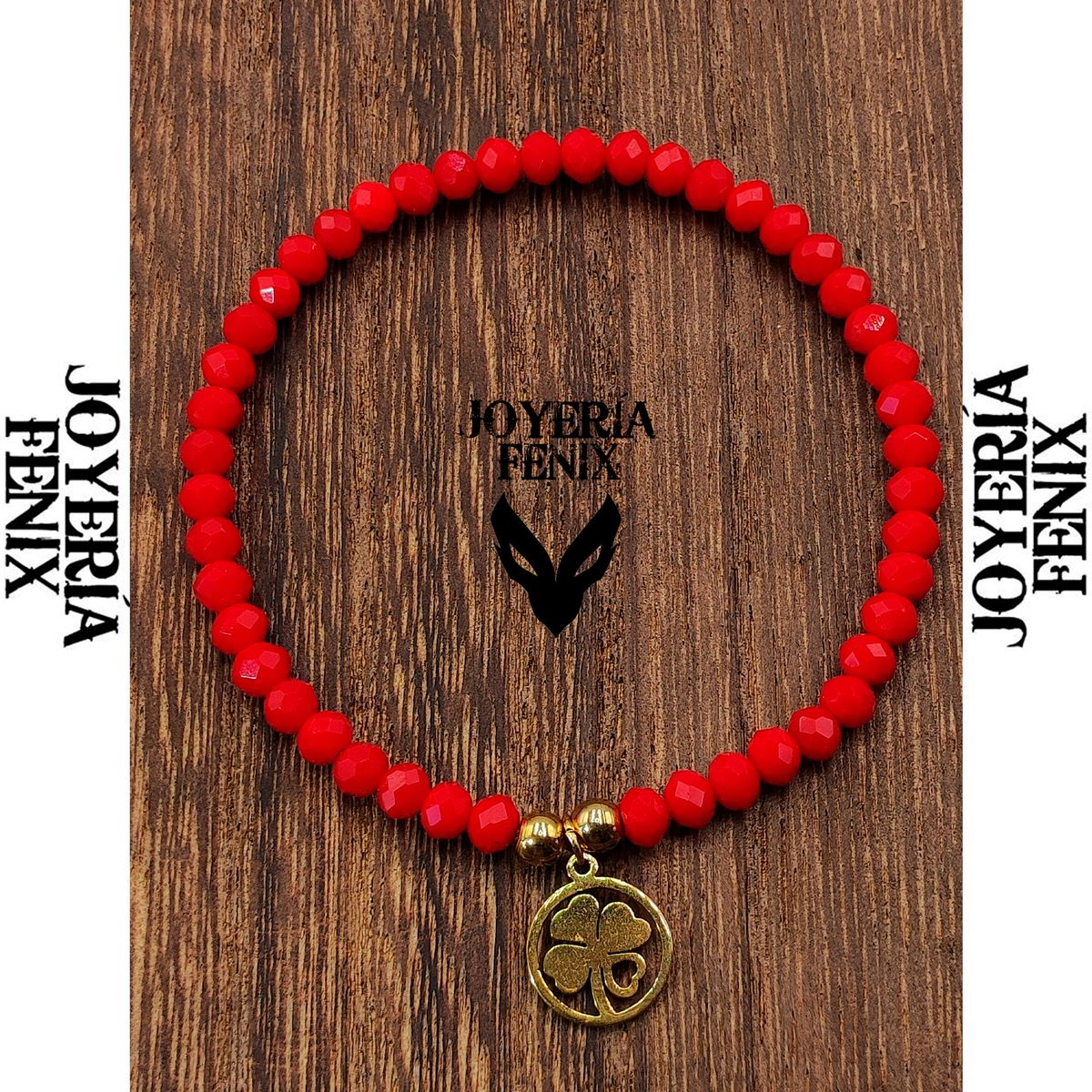 JOYERIA FENIX - Pulsera Trébol Elástica - Joyería Fénix
