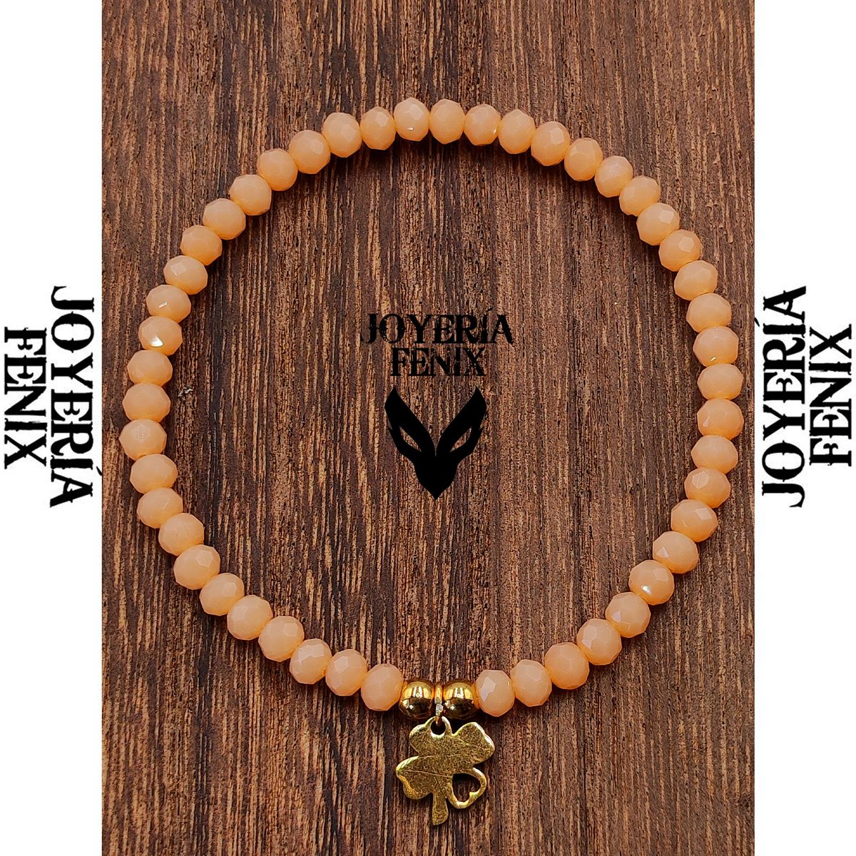 JOYERIA FENIX - Pulsera Trébol Elástica - Joyería Fénix