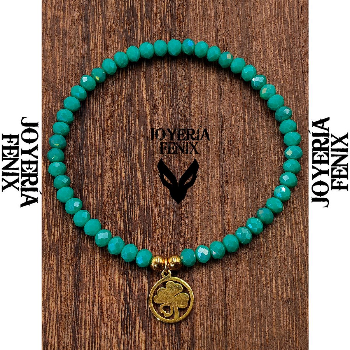 JOYERIA FENIX - Pulsera Trébol Elástica - Joyería Fénix