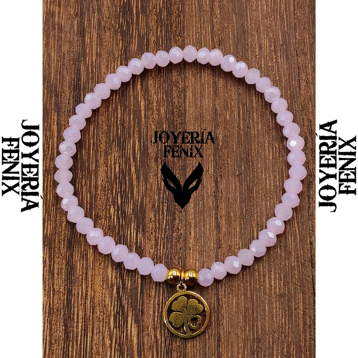 JOYERIA FENIX - Pulsera Trébol Elástica - Joyería Fénix