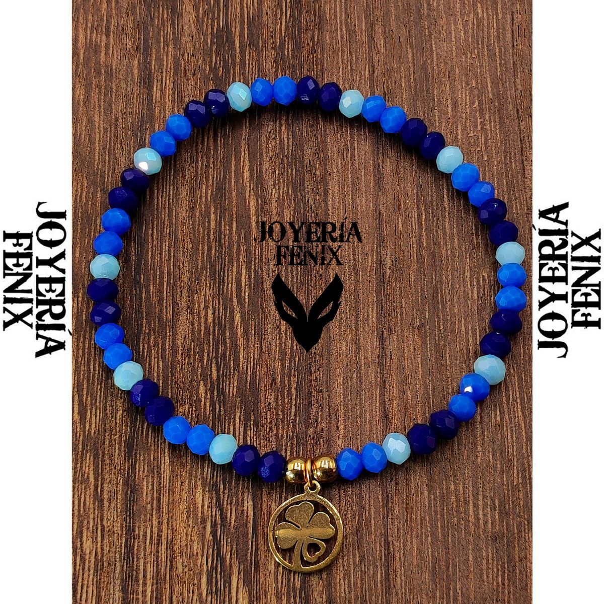 JOYERIA FENIX - Pulsera Trébol Elástica - Joyería Fénix