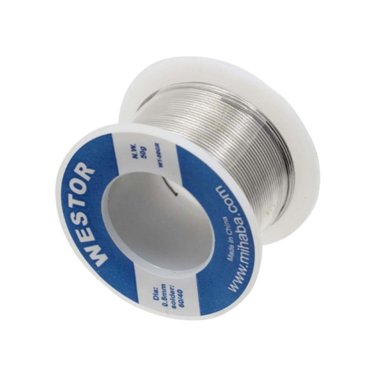 WESTOR - Rollo de Estaño 6040 08mm 50gr WT-50GR WESTOR