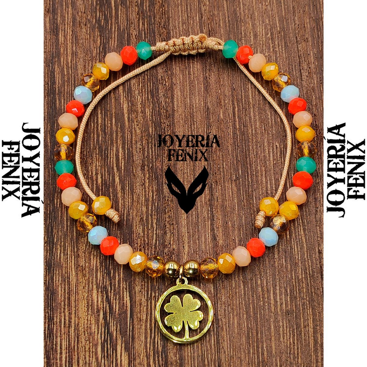 JOYERIA FENIX - Pulsera Trébol Ajustable - Joyería Fénix