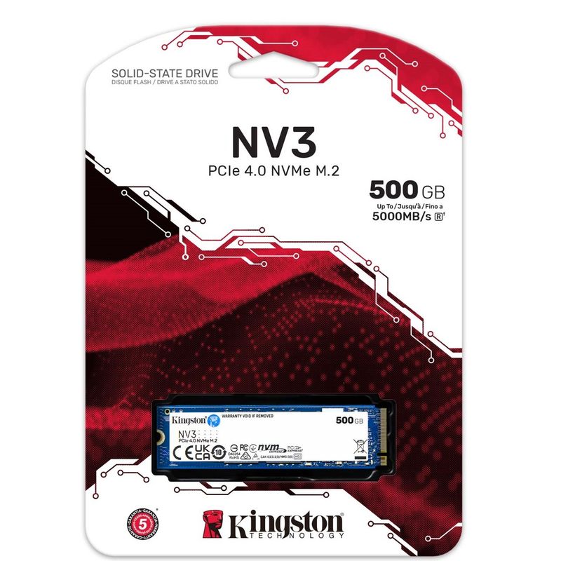 KINGSTON - DISCO DURO INTERNO SOLIDO -SSD M.2 - KINGSTON NV3 - 500 GB