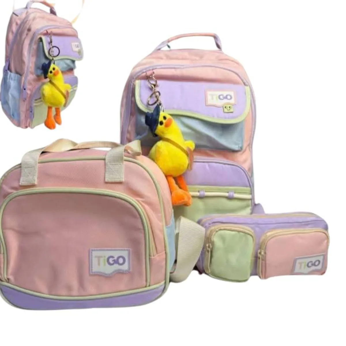 TIGO - MOCHILA TRIPACK TIGO KAWAII LILAC