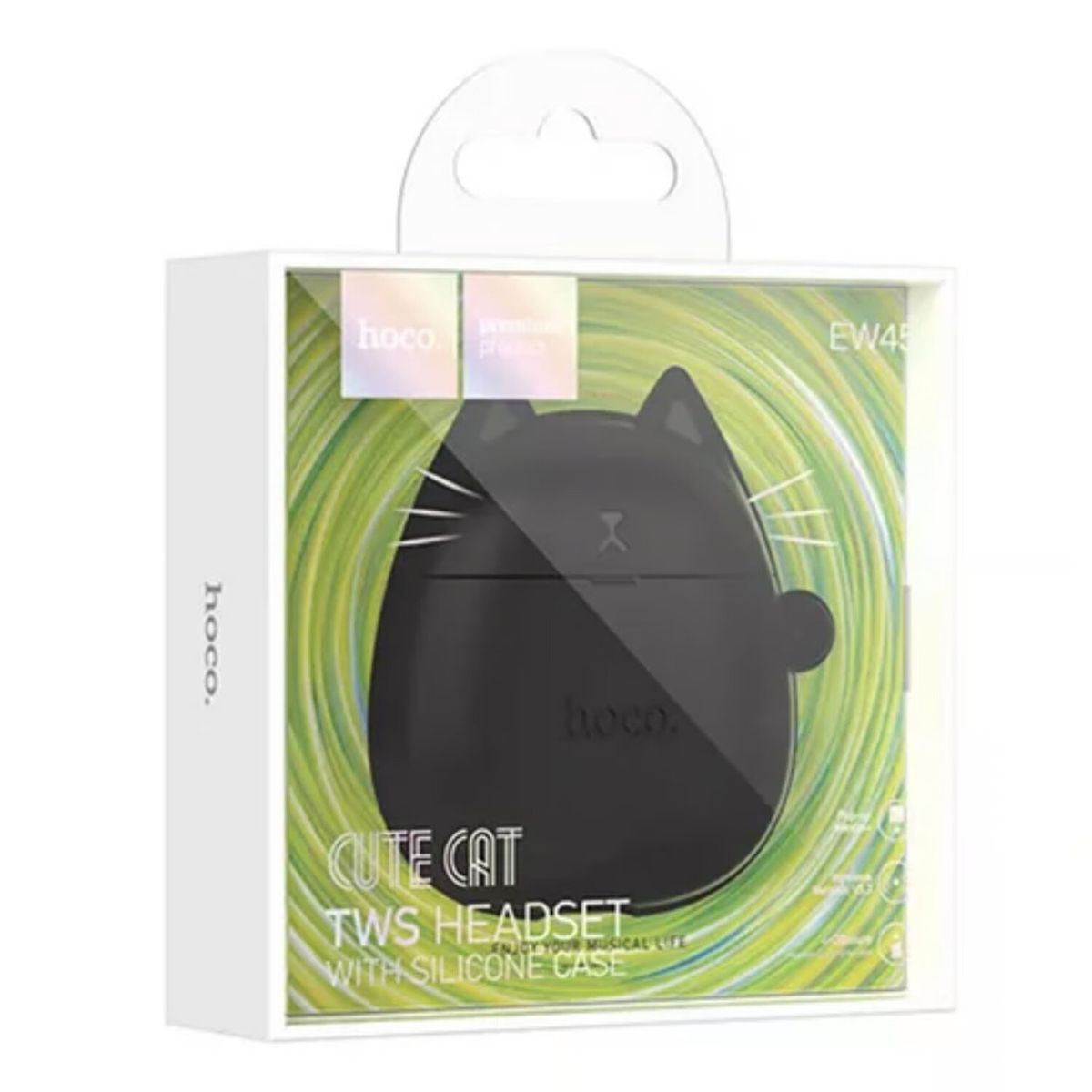 HOCO - Audifonos Bluetooth Tws Hoco Ew45 Gato Color NEGRO