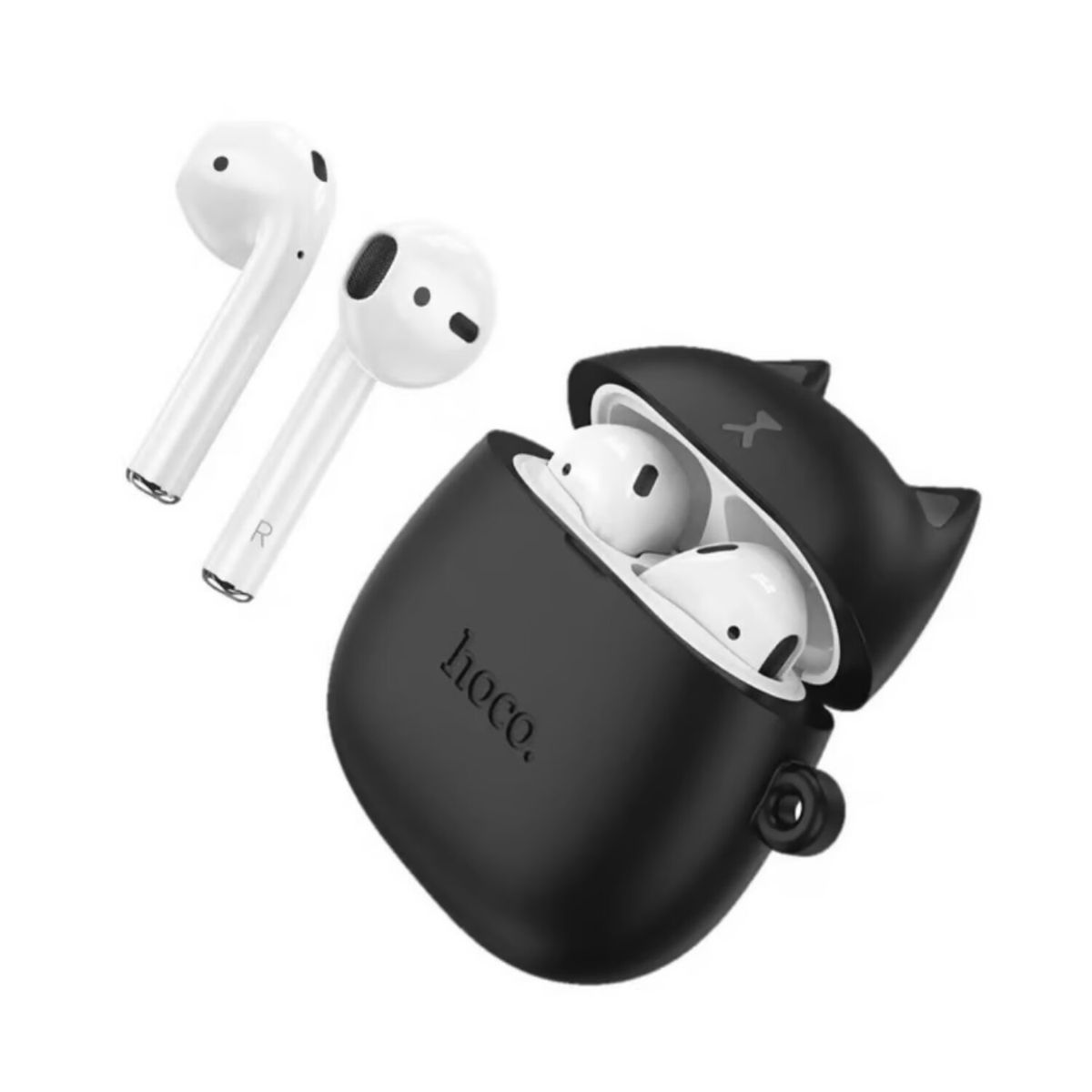 GENERICO - Audifonos Bluetooth Tws Hoco Ew45 Gato Color NEGRO