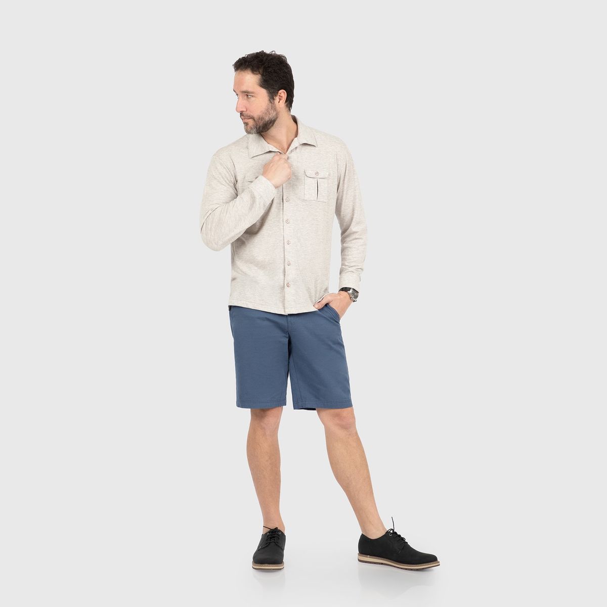 CONUNDRA CLOTHING - Camisa Beige 100% Algodón