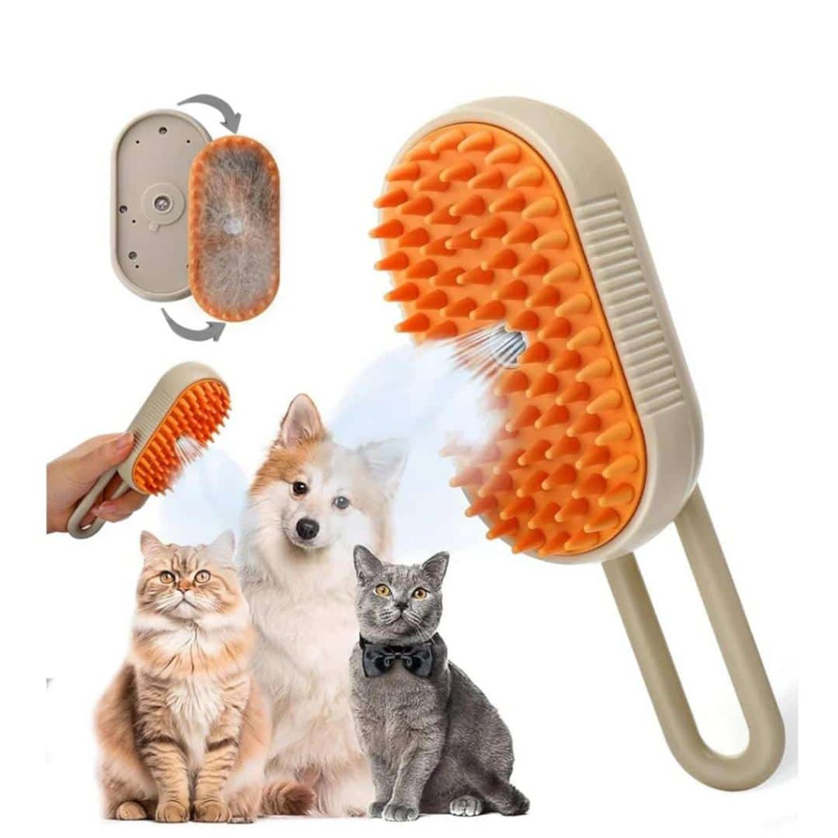 GENERICO - Cepillo a Vapor para mascotas  BLANCO-GENERICO