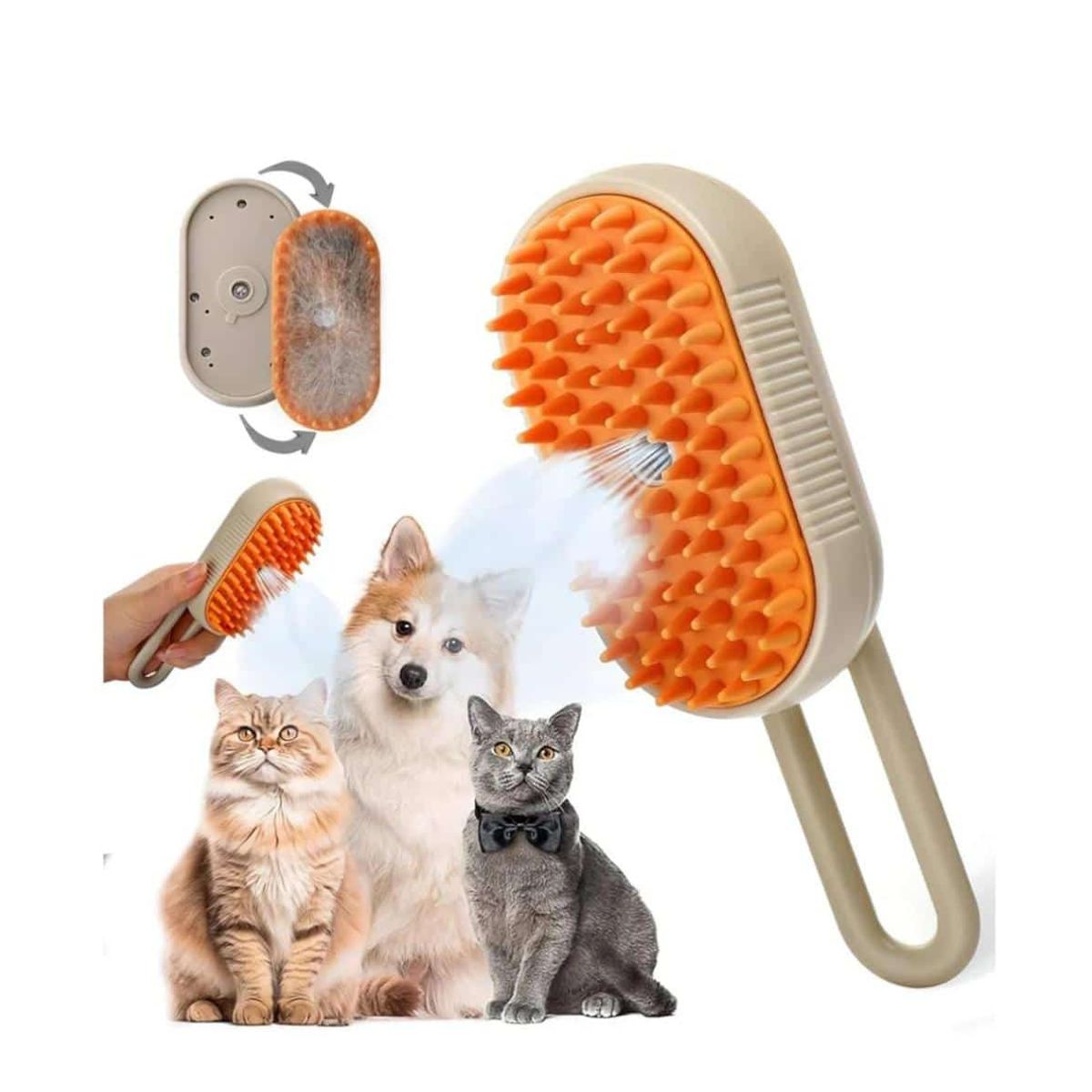 GENERICO - Cepillo a Vapor para mascotas  BLANCO-GENERICO