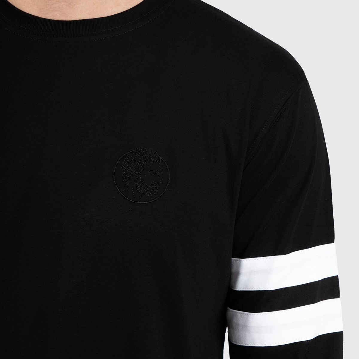 CONUNDRA CLOTHING - Polo Manga Larga Negro 100% Algodon