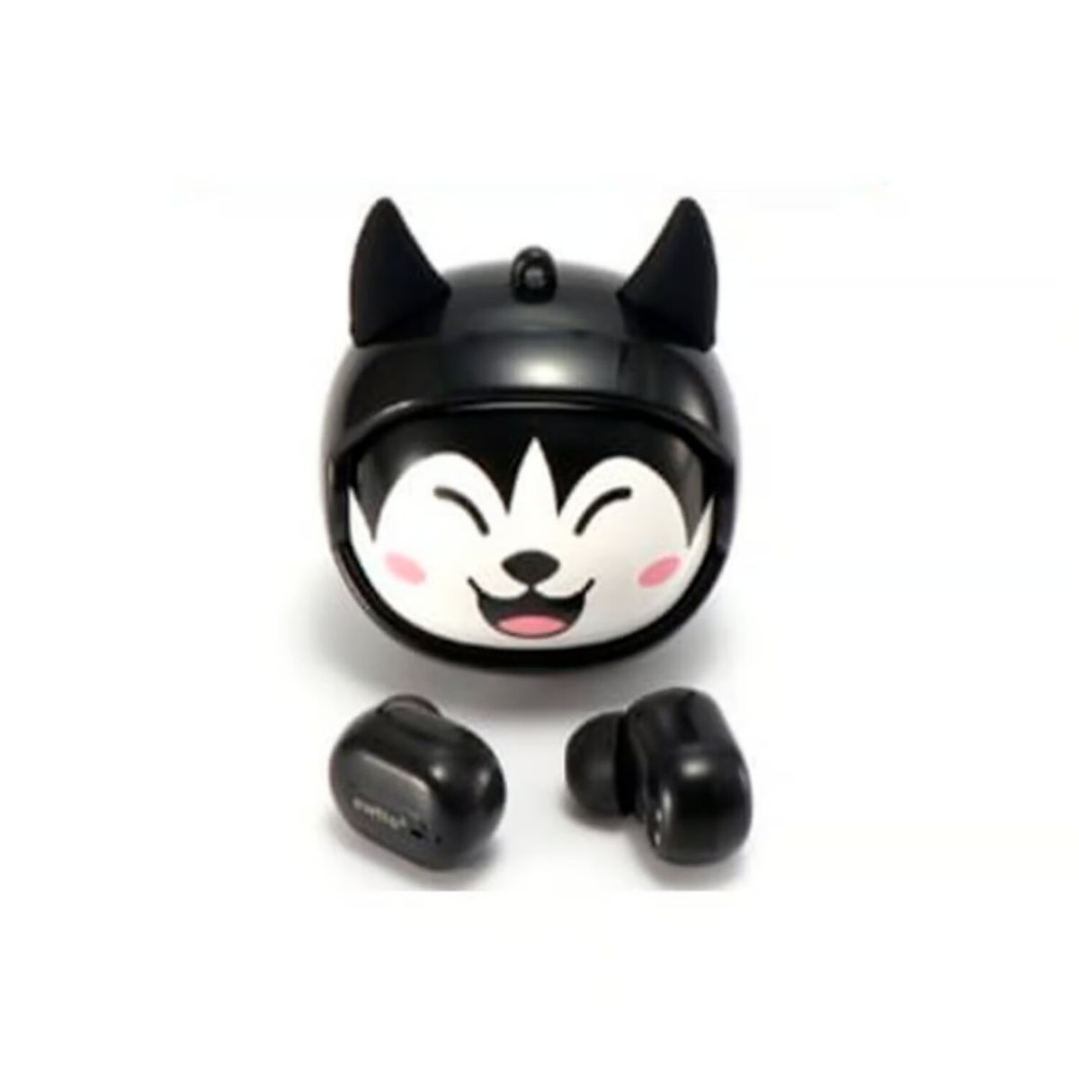 EWTTO - Audífonos Diseño HUSKY Rostro Intercambiable Negro