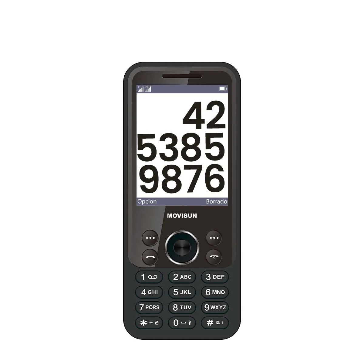 MOVISUN - MOVISUN Celular Básico 3G Radio FM Aplo K31 CELESTE