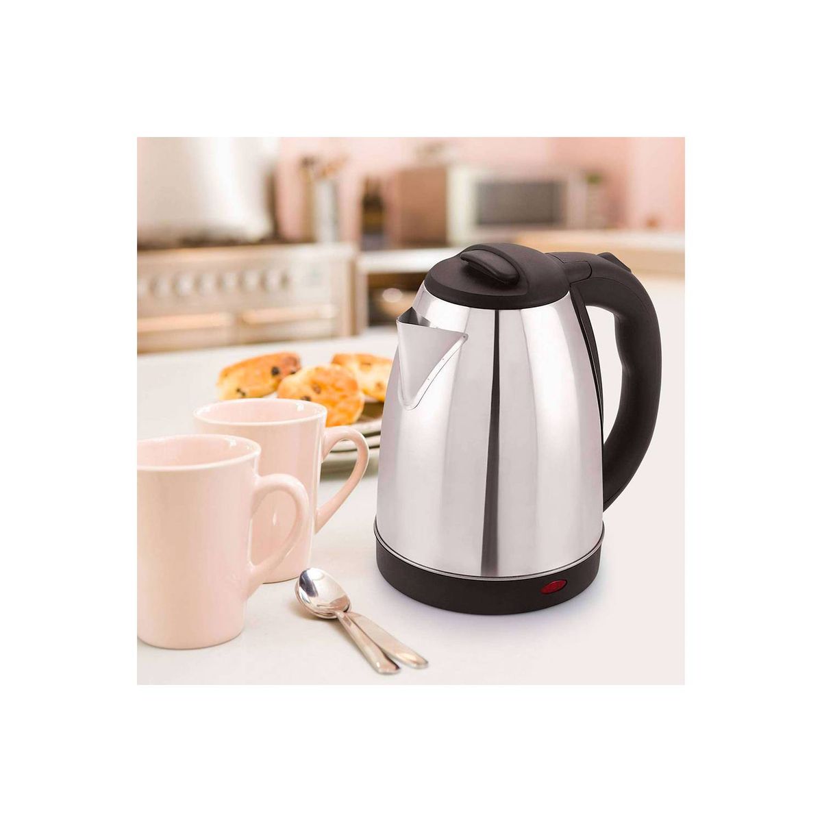 GENERICO - HERVIDOR ELECTRICO JARRA DE  2 LITROS ACERO INOXIDABLE 1500W