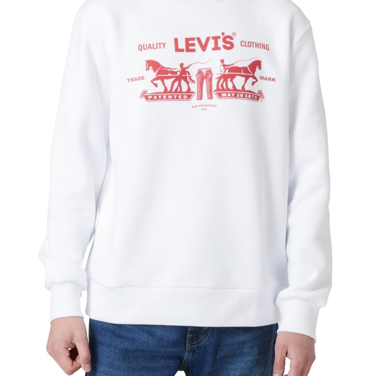 LEVIS - Polerón Hombre Standard Blanco Levis