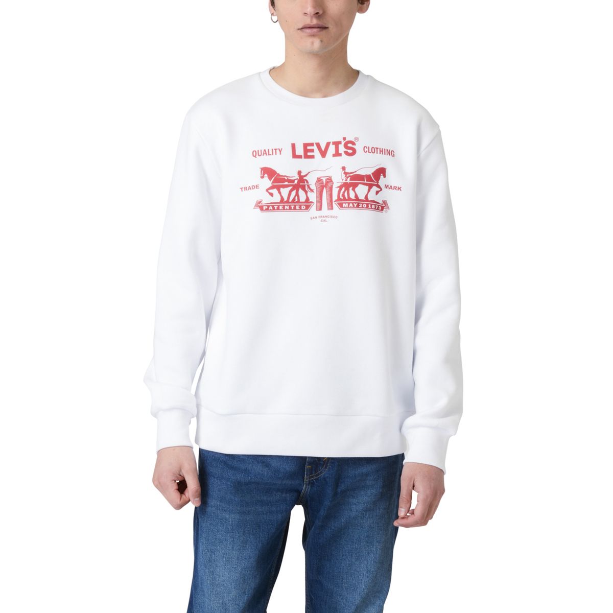 LEVIS - Polerón Hombre Standard Blanco Levis