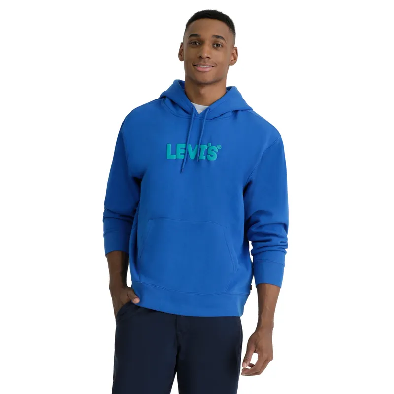 LEVIS - Polerón Hombre Relaxed Graphic Azul Levis