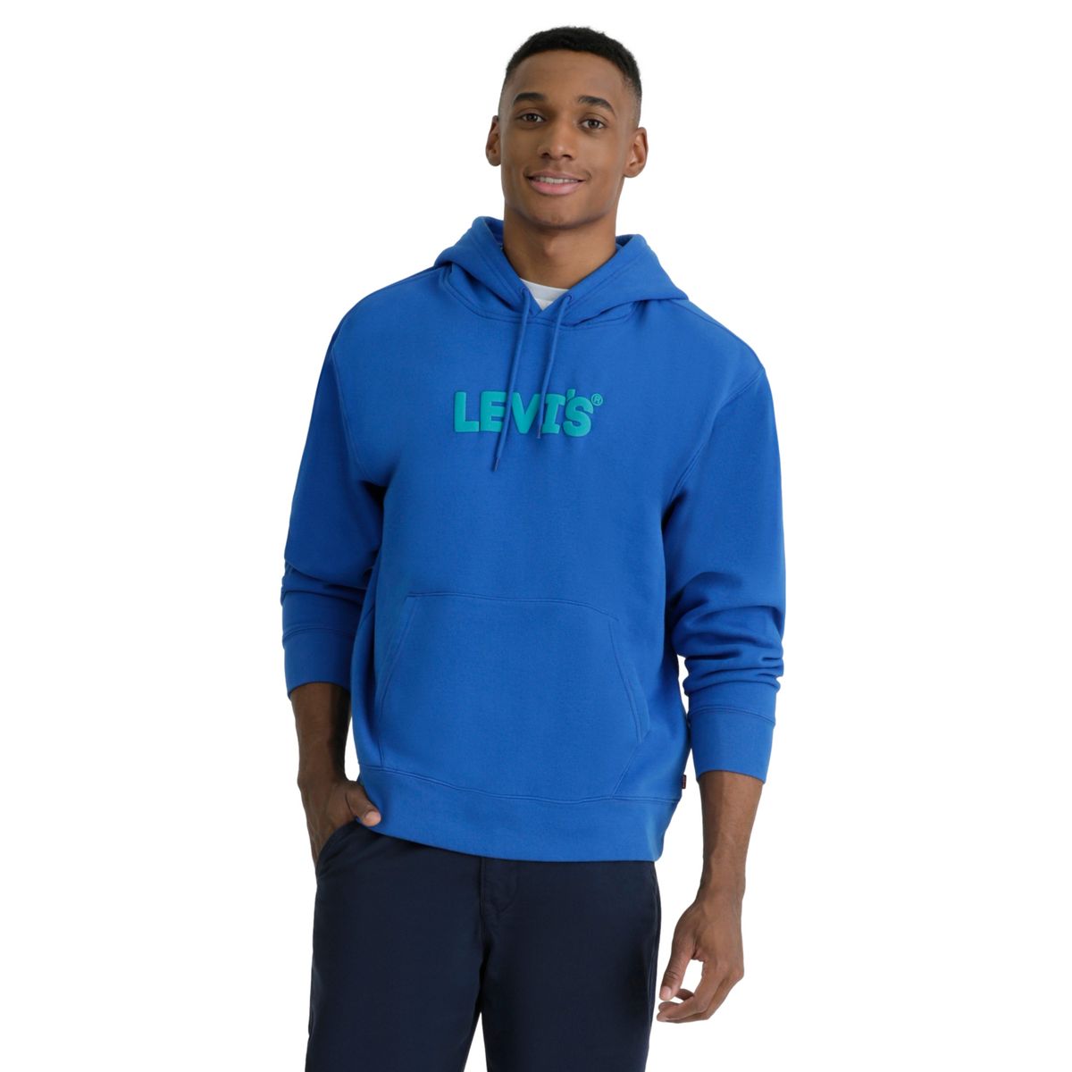 LEVIS - Polerón Hombre Relaxed Graphic Azul Levis