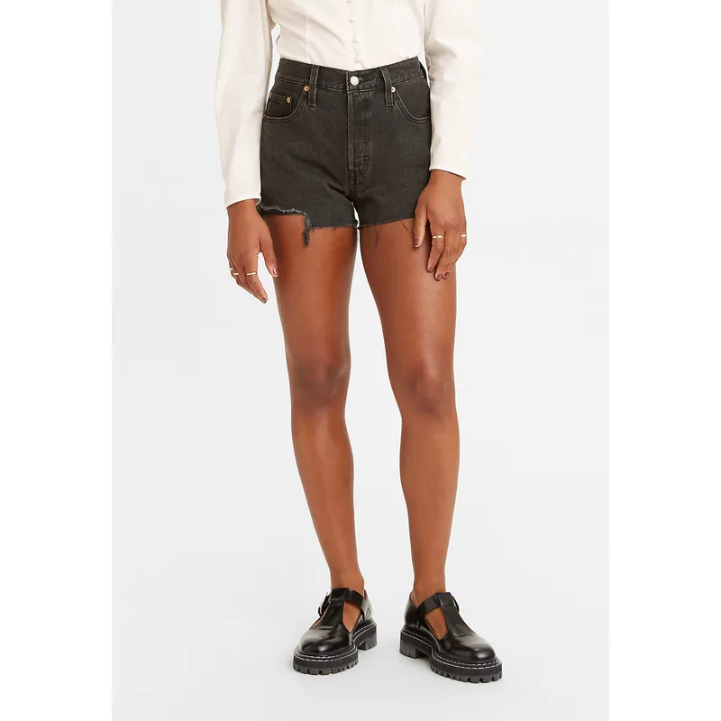 LEVIS - Shorts Mujer 501 Original Negro Levis