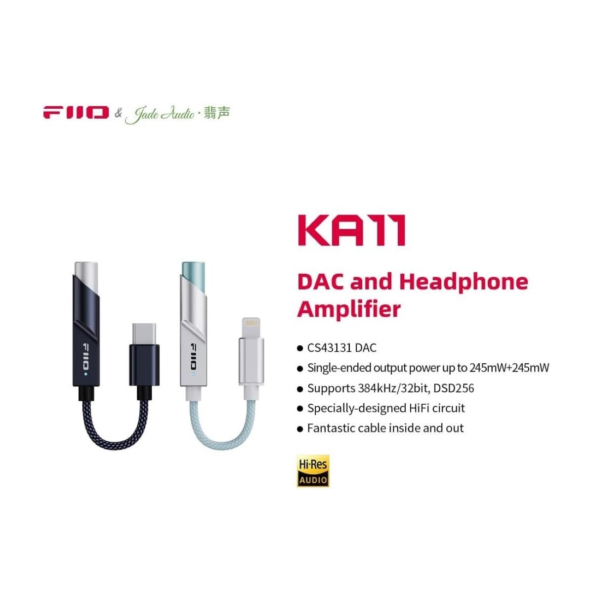 FIIO - Fiio KA11 Dac Amplificador 32bit384Khz Tipo C