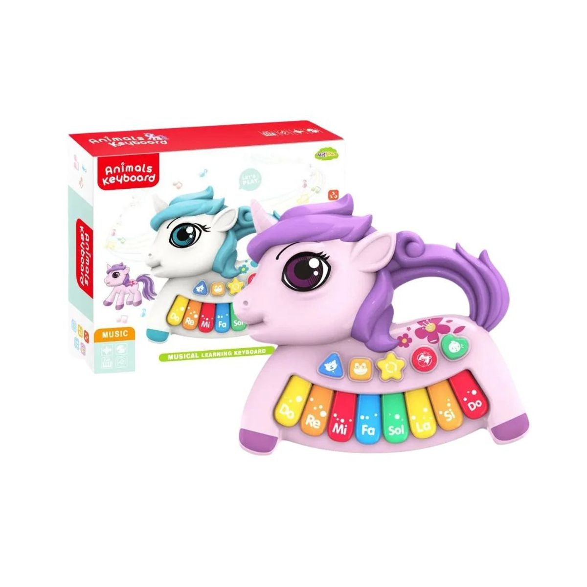 GENERICO - Juguete Didáctico Piano Musical Unicornio