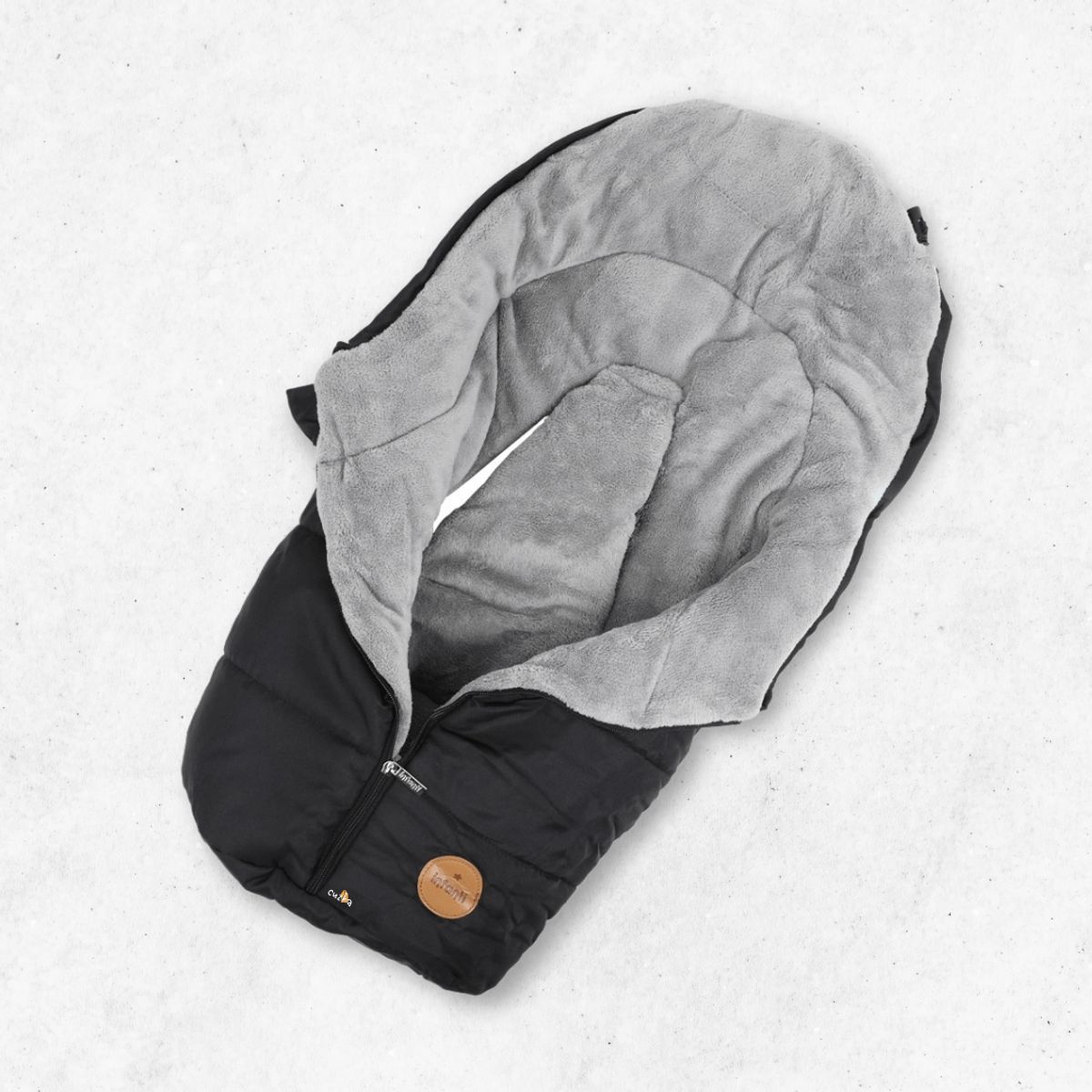 INFANTI - Saco Cojin para Coche Acolchado para Bebés »DARK» Gray