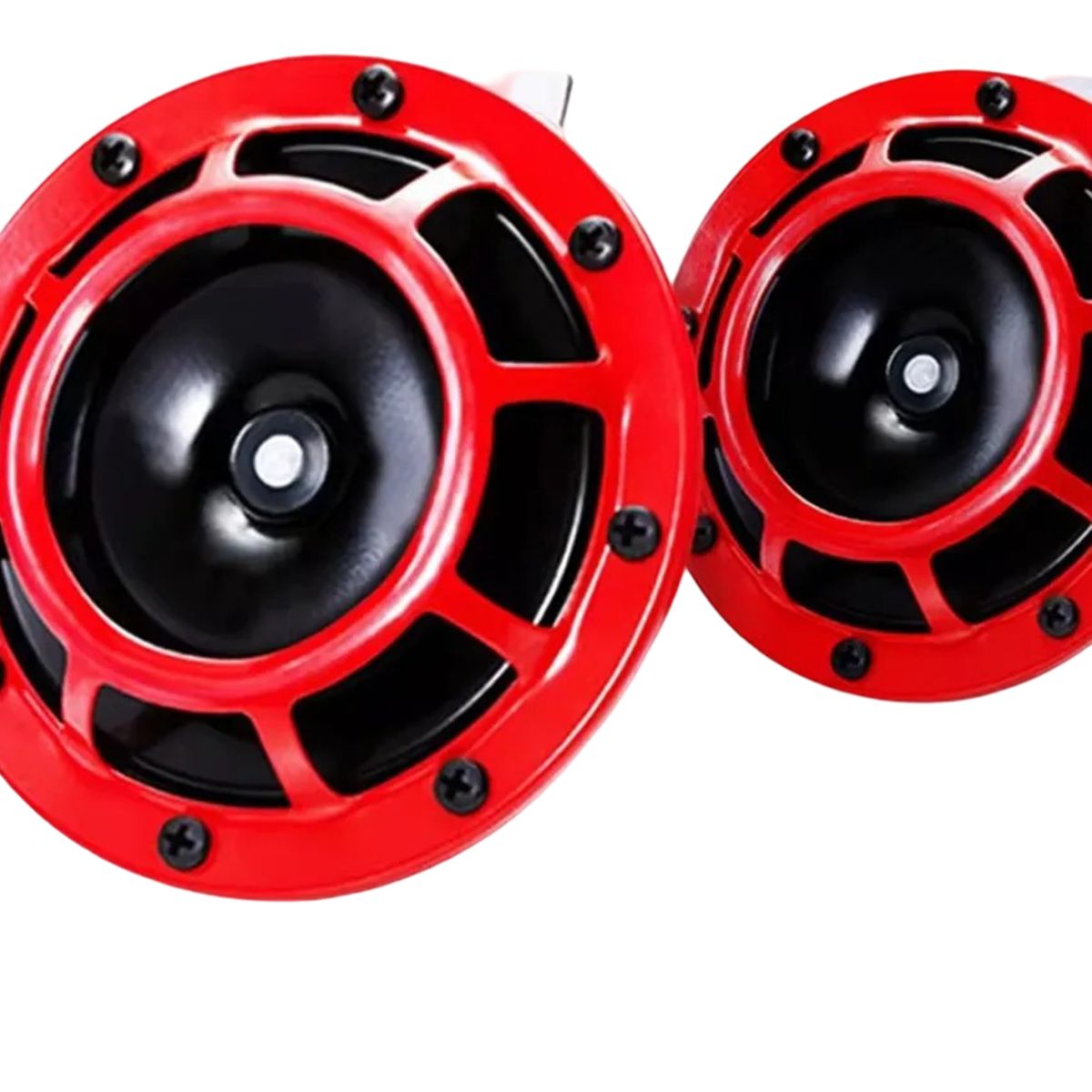 GENERICO - Claxon Platillo Súper Tono para Moto y Auto - Sonido Potente y Claro 12 5 x 43 cm 2Pcs