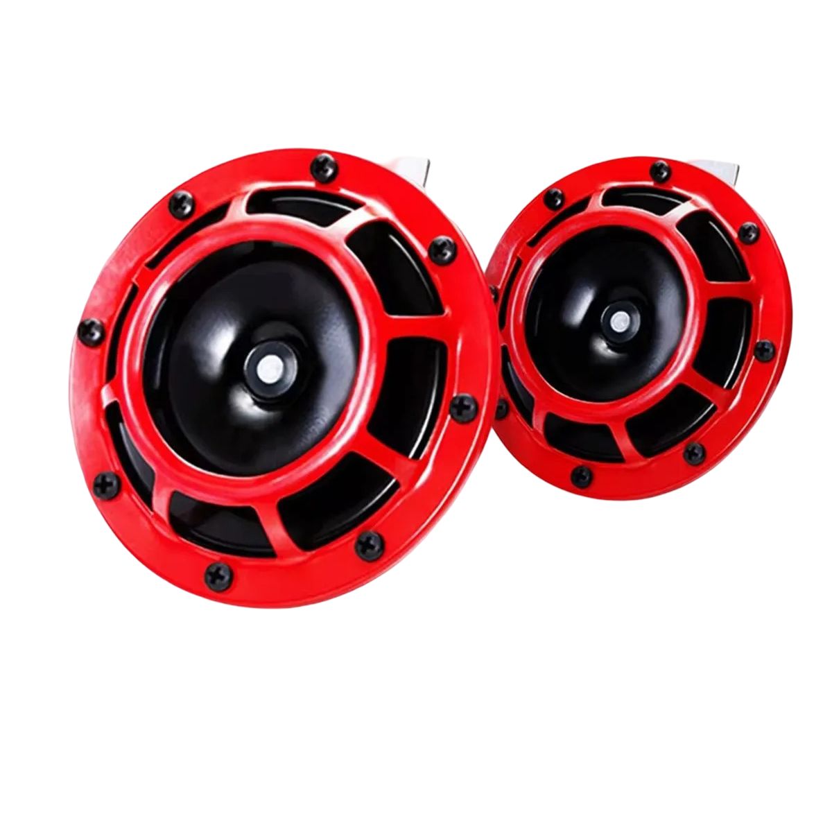 GENERICO - Claxon Platillo Súper Tono para Moto y Auto - Sonido Potente y Claro 12 5 x 43 cm 2Pcs