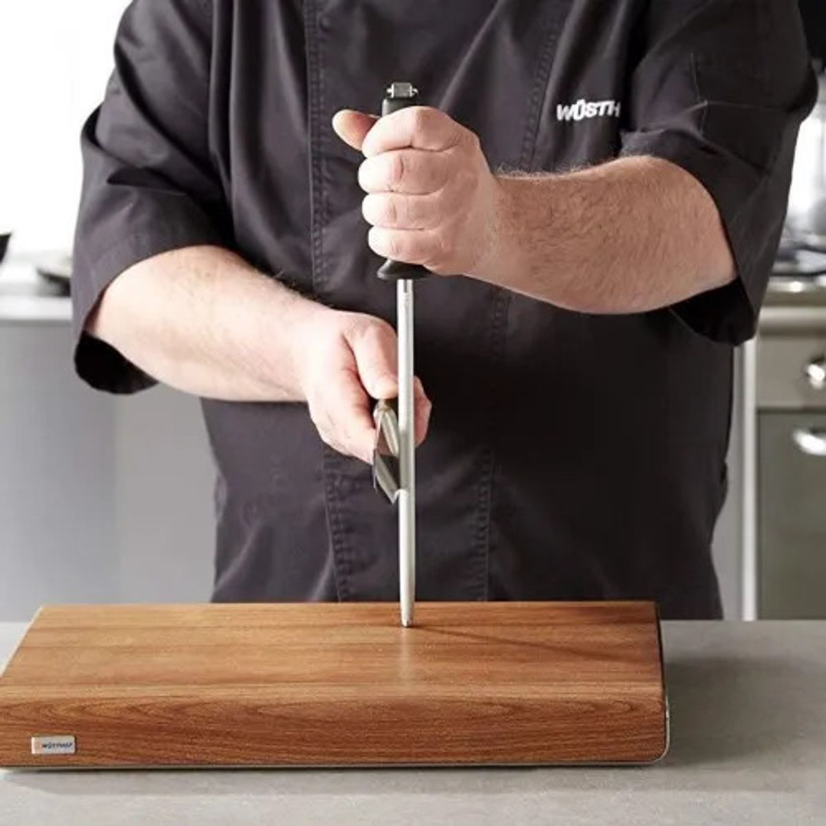 WUSTHOF - Afilador Chaira Gourmet de acero de 23cm
