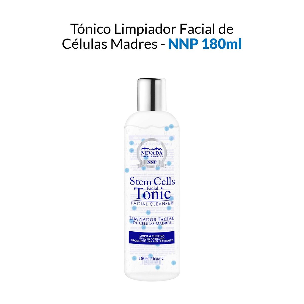 NEVADA NATURAL PRODUCTS - Tónico Limpiador Facial De Células Madres Nevada 180ml 3 Unidades