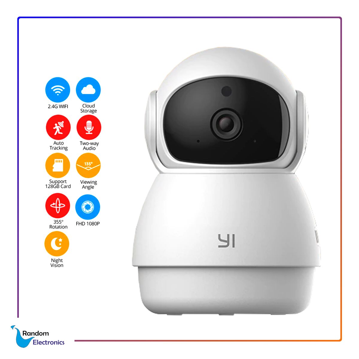 GENERICO - YI CAMARA DE SEGURIDAD INTERIOR WIFI IP IRF